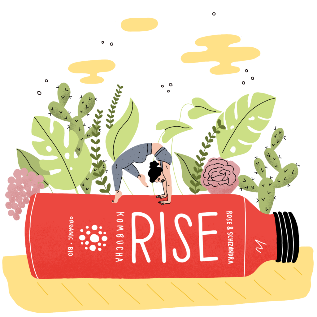 LeeAndra Cianci RISE Kombucha illustration